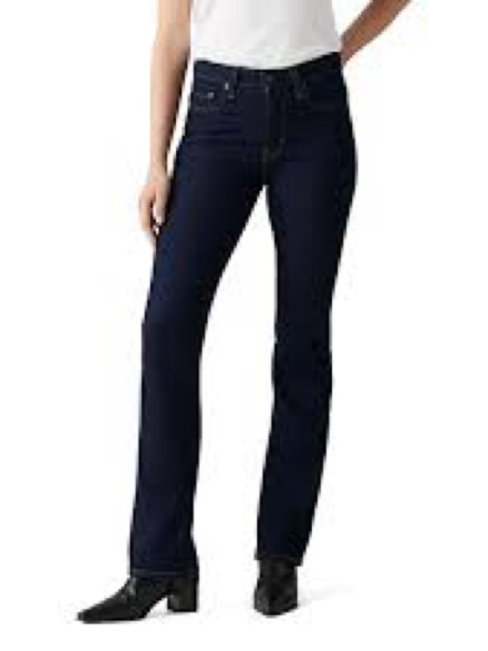 LEVI’S 725 High Rise Bootcut Dark Rinse Denim Blue Jeans Size 27
